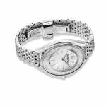 Crystalline Aura Watch, Metal Bracelet, Silver tone, Stainless steel