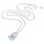 Pod jewelry, Blue, Silver-tone plated