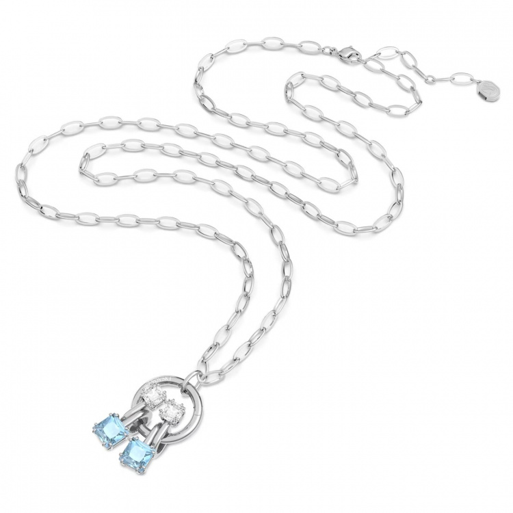 Pod jewelry, Blue, Silver-tone plated