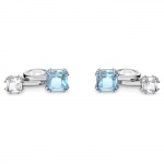 Pod jewelry, Blue, Silver-tone plated