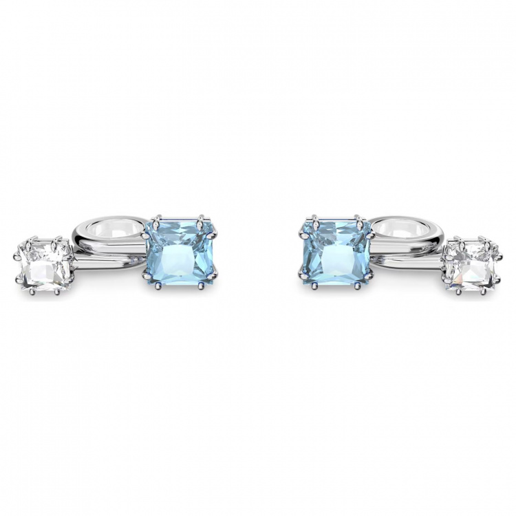 Pod jewelry, Blue, Silver-tone plated