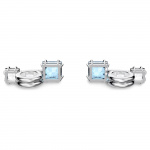 Pod jewelry, Blue, Silver-tone plated