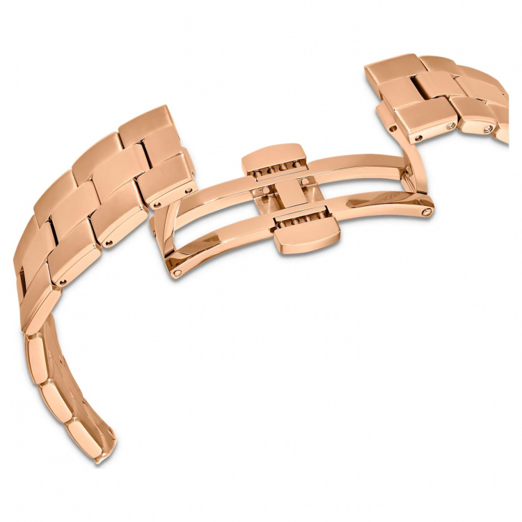 Octea Lux Sport watch, Metal bracelet, Brown, Gold-tone finish