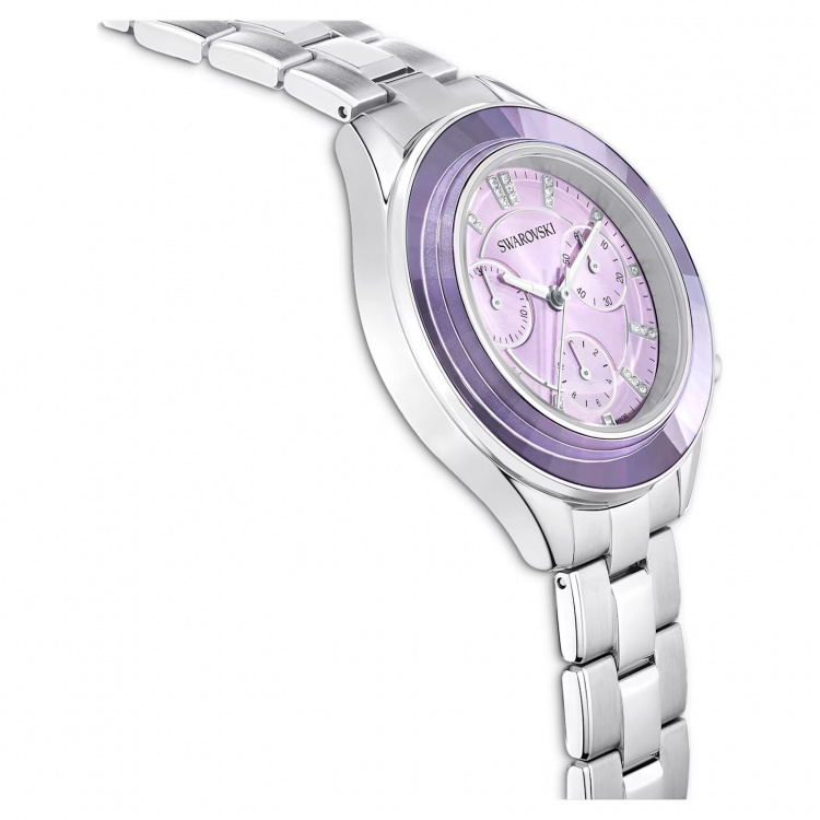 Octea Lux Sport watch, Metal bracelet, Purple, Stainless