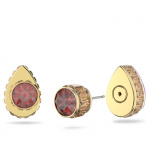 Orbita stud earrings, Drop cut, Multicolored, Gold-tone plated