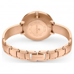 Crystalline Delight watch, Metal bracelet, Pink, Rose gold