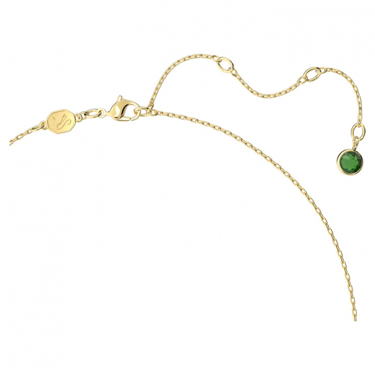 Orbita necklace, Octagon cut, Multicolored, Gold-tone plated