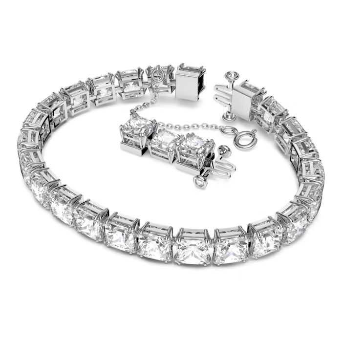 Millenia set Mixed cuts, White, Rhodium plated