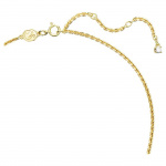 Mother’s Day necklace Heart, White, Gold-tone plated