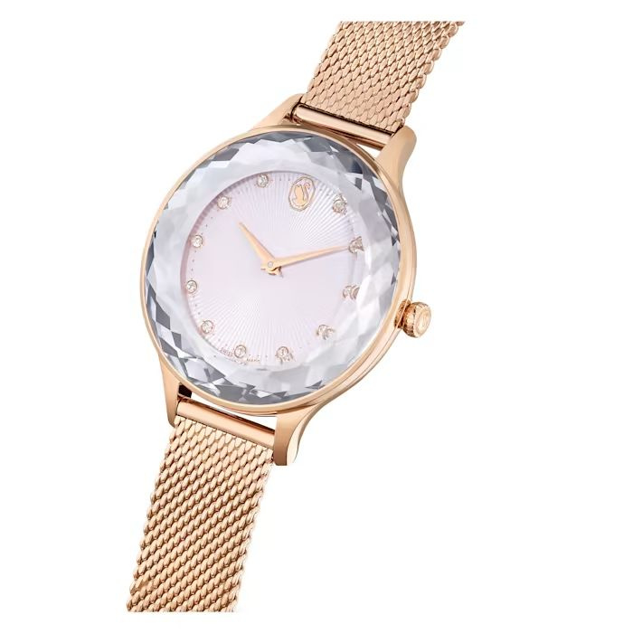 Octea Nova watch Swiss Made, Metal bracelet, Rose gold tone, Rose gold-tone finish
