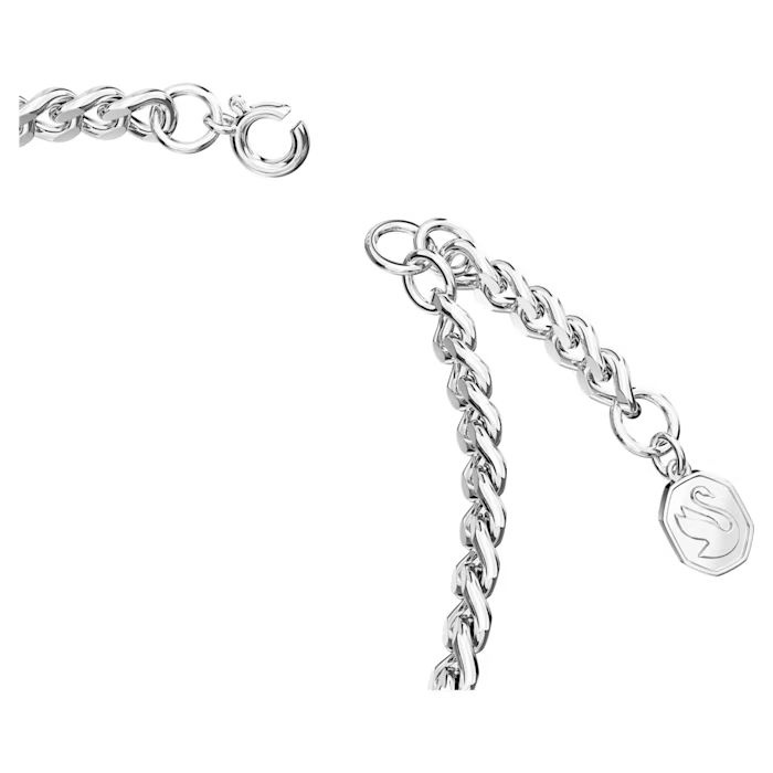 Father's Day - Dad bracelet White, Rhodium plated