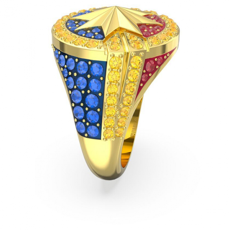 Captain Marvel ring Multicolored, Gold-tone plated