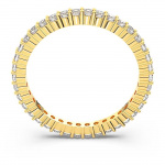 Vittore ring Round cut, White, Gold-tone plated