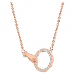 Swarovski Symbolic Necklace, White, Rose-gold tone plated