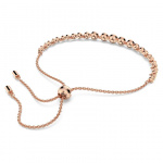 Emily bracelet Mixed round cuts, Pink, Rose gold-tone plated