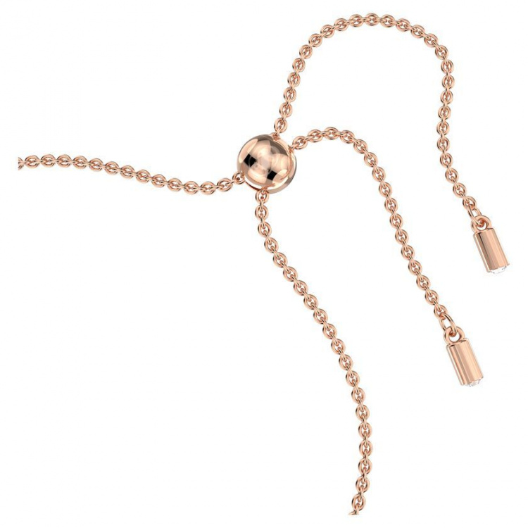 Emily bracelet Mixed round cuts, Pink, Rose gold-tone plated