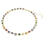 Stilla necklace Mixed cuts, Multicolored, Gold-tone plated
