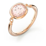 Tahlia ring Round cut, Pink, Rose gold-tone plated