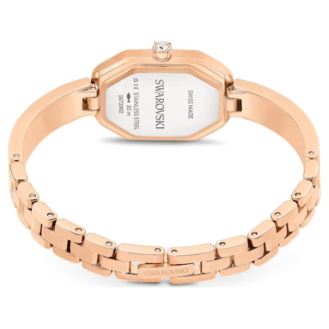 Dextera Bangle watch Swiss Made, Metal bracelet, Rose gold tone, Rose gold-tone finish
