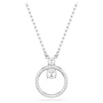 Constella pendant Round cut, White, Rhodium plated