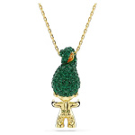 Good Luck Trolls pendant Troll, Green, Gold-tone plated