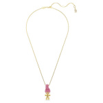 Good Luck Trolls pendant Troll, Pink, Gold-tone plated