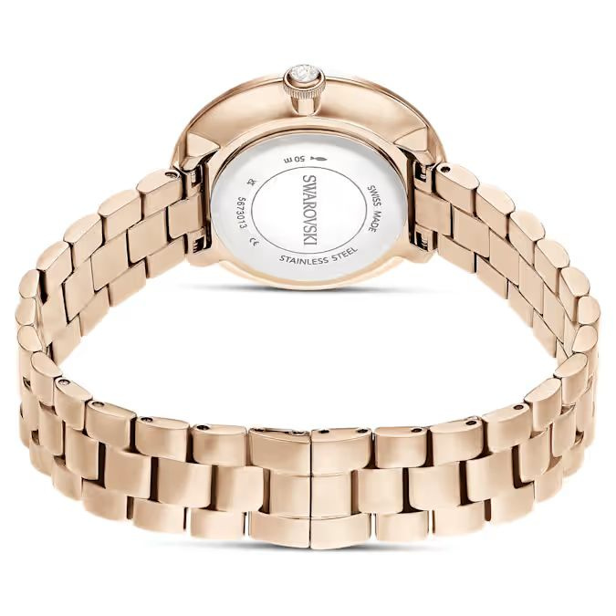 Certa watch Swiss Made, Metal bracelet, Gold tone, Champagne gold-tone finish