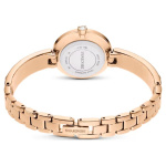 Matrix Bangle watch Swiss Made, Crystal bracelet, Pink, Rose gold-tone finish