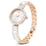 Matrix Bangle watch Swiss Made, Crystal bracelet, Rose gold tone, Rose gold-tone finish