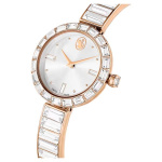 Matrix Bangle watch Swiss Made, Crystal bracelet, Rose gold tone, Rose gold-tone finish