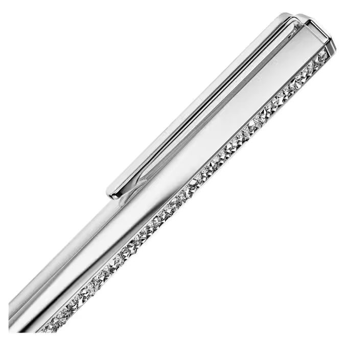 Crystal Shimmer ballpoint pen Silver tone, Chrome plated