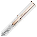 Crystalline Lustre ballpoint pen White, Rose gold-tone plated