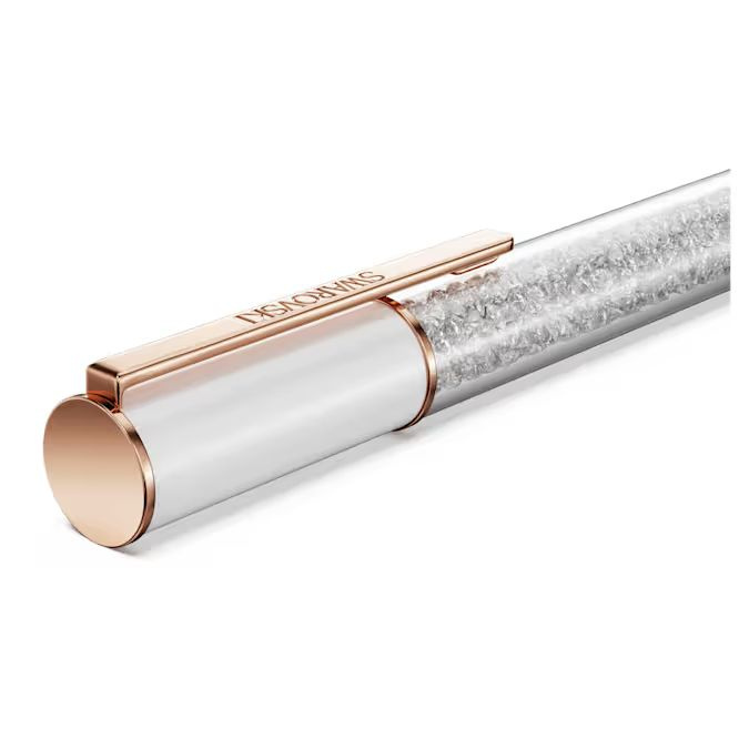 Crystalline Lustre ballpoint pen White, Rose gold-tone plated