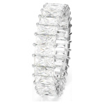 Matrix ring Baguette cut, White, Rhodium plated