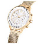 Nova Chrono watch Swiss Made, Metal bracelet, Gold tone, Champagne gold-tone finish