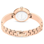 Illumina watch Swiss Made, Crystal bracelet, Pink, Rose gold-tone finish