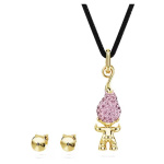 Good Luck Trolls set Troll, Pink, Gold-tone plated