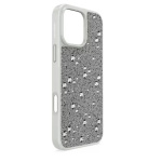 High smartphone case Scattered design, iPhone® 16 Pro Max, Silver tone