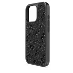 High smartphone case Scattered design, iPhone® 16 Pro, Black