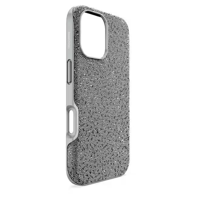 High smartphone case iPhone® 16, Silver tone