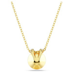 Bella V pendant Round cut, Red, Gold-tone plated