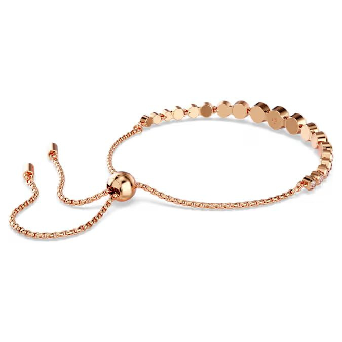 Imber Tennis bracelet Mixed round cuts, Pink, Rose gold-tone plated