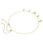 Imber necklace Mixed cuts, White, Gold-tone plated