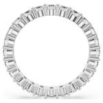 Matrix Vittore ring Round cut, White, Silver-tone finish