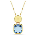 Chroma pendant Cushion cut, Multicolored, Gold-tone plated