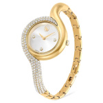 Dextera Asymmetric watch Swiss Made, Metal bracelet, Gold tone, Gold-tone finish