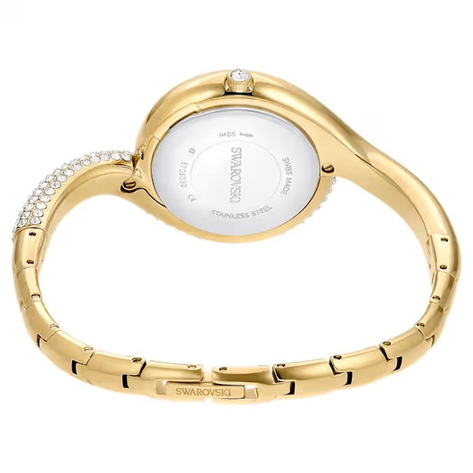 Dextera Asymmetric watch Swiss Made, Metal bracelet, Gold tone, Gold-tone finish