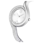 Dextera Asymmetric watch Swiss Made, Metal bracelet, Silver tone, Stainless Steel