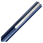 Crystal Shimmer Glide ballpoint pen Blue, Blue lacquered, Chrome plated