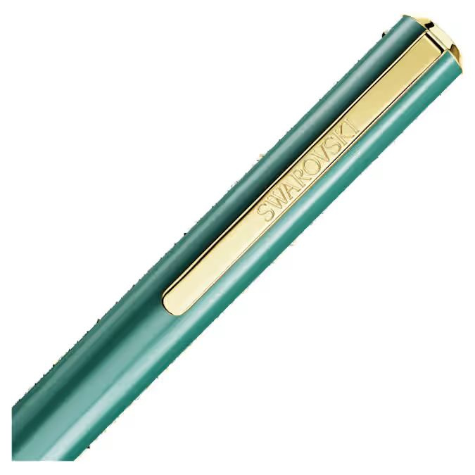 Crystal Shimmer Glide ballpoint pen Green, Green lacquered, Gold-tone plated